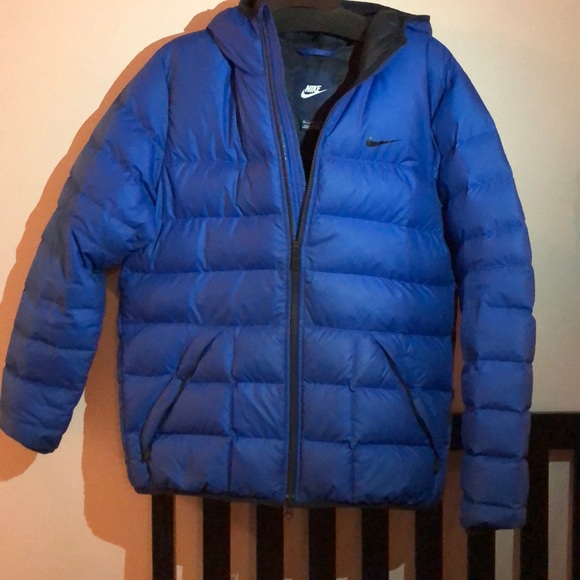 nike blue puffer jacket